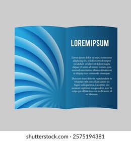 Abstract wavy background. Brochure or booklet layout template. Modern technology concept. Easy to edit vector template for your design projects
