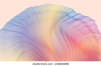 Resumen de fondo ondulado para folleto, portada y volante. Colorida ilustración vectorial de onda dinámica para usos múltiples como la tecnología, la ciencia.