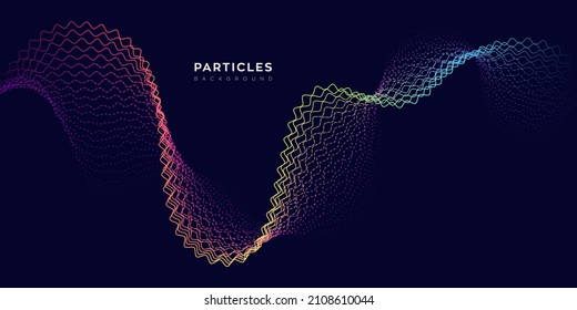 Abstract wavy background for brochure, cover and flyer. Colorful dynamic line wave graphic vector illustration for multipurpose usage like technology, 