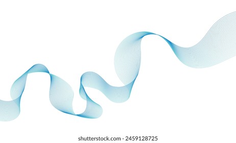 Abstract Wavy background with business lines, business curve lines, graphic element vector illustration background