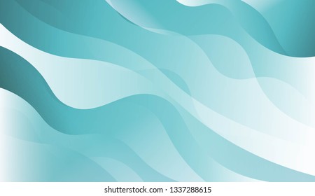 Abstract Wavy Background. For Business Presentation Wallpaper, Flyer, Cover. Vector Illustration