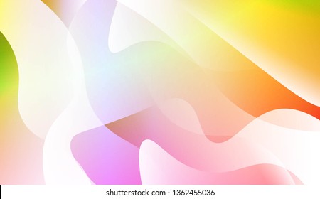 Abstract Wavy Background. For Business Presentation Wallpaper, Flyer, Cover. Vector Illustration with Color Gradient