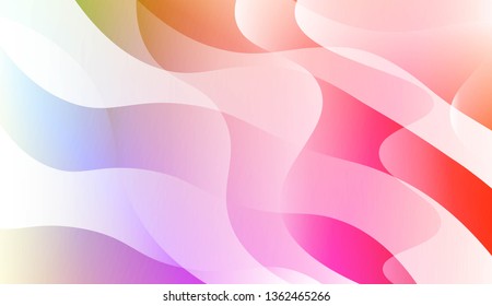 Abstract Wavy Background. For Business Presentation Wallpaper, Flyer, Cover. Vector Illustration with Color Gradient