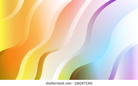 Abstract Wavy Background. For Business Presentation Wallpaper, Flyer, Cover. Vector Illustration with Color Gradient