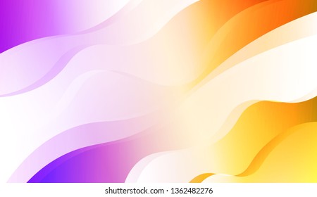 Abstract Wavy Background. For Business Presentation Wallpaper, Flyer, Cover. Vector Illustration with Color Gradient