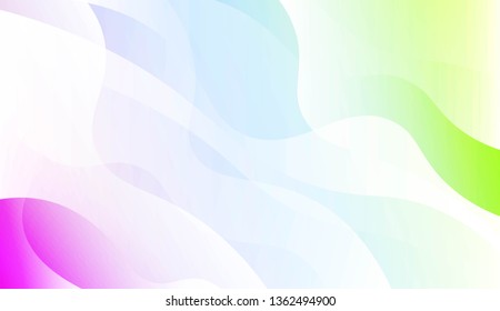 Abstract Wavy Background. For Business Presentation Wallpaper, Flyer, Cover. Vector Illustration with Color Gradient