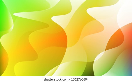 Abstract Wavy Background. For Business Presentation Wallpaper, Flyer, Cover. Vector Illustration with Color Gradient