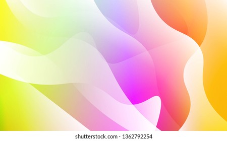 Abstract Wavy Background. For Business Presentation Wallpaper, Flyer, Cover. Vector Illustration with Color Gradient