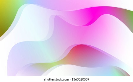 Abstract Wavy Background. For Business Presentation Wallpaper, Flyer, Cover. Vector Illustration with Color Gradient