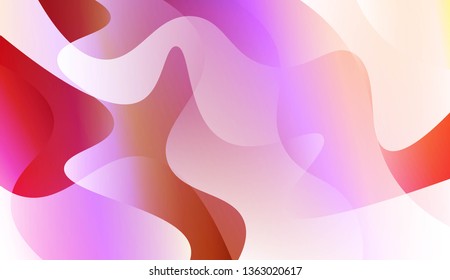 Abstract Wavy Background. For Business Presentation Wallpaper, Flyer, Cover. Vector Illustration with Color Gradient