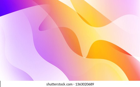 Abstract Wavy Background. For Business Presentation Wallpaper, Flyer, Cover. Vector Illustration with Color Gradient