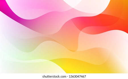 Abstract Wavy Background. For Business Presentation Wallpaper, Flyer, Cover. Vector Illustration with Color Gradient