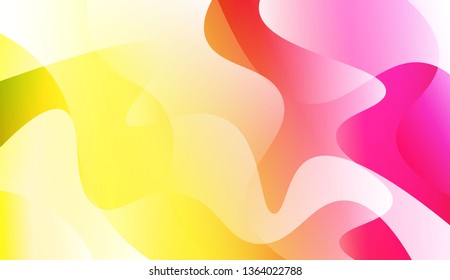 Abstract Wavy Background. For Business Presentation Wallpaper, Flyer, Cover. Vector Illustration with Color Gradient