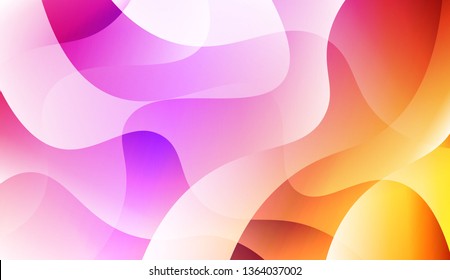 Abstract Wavy Background. For Business Presentation Wallpaper, Flyer, Cover. Vector Illustration with Color Gradient