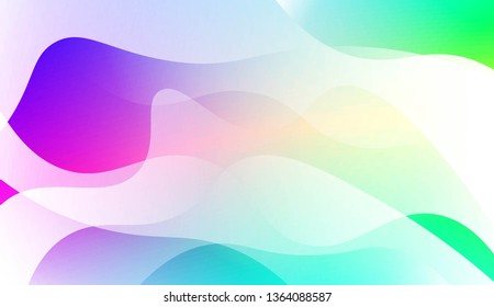 Abstract Wavy Background. For Business Presentation Wallpaper, Flyer, Cover. Vector Illustration with Color Gradient