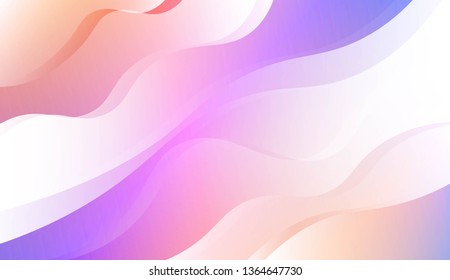 Abstract Wavy Background. For Business Presentation Wallpaper, Flyer, Cover. Vector Illustration with Color Gradient