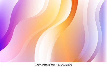 Abstract Wavy Background. For Business Presentation Wallpaper, Flyer, Cover. Vector Illustration with Color Gradient