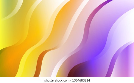 Abstract Wavy Background. For Business Presentation Wallpaper, Flyer, Cover. Vector Illustration with Color Gradient