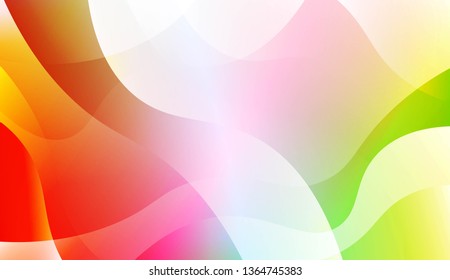 Abstract Wavy Background. For Business Presentation Wallpaper, Flyer, Cover. Vector Illustration with Color Gradient