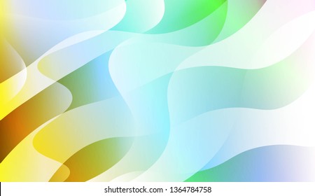 Abstract Wavy Background. For Business Presentation Wallpaper, Flyer, Cover. Vector Illustration with Color Gradient