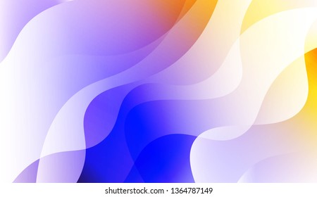 Abstract Wavy Background. For Business Presentation Wallpaper, Flyer, Cover. Vector Illustration with Color Gradient