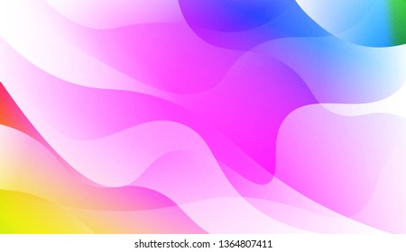 Abstract Wavy Background. For Business Presentation Wallpaper, Flyer, Cover. Vector Illustration with Color Gradient