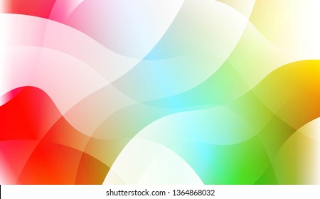 Abstract Wavy Background. For Business Presentation Wallpaper, Flyer, Cover. Vector Illustration with Color Gradient