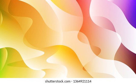 Abstract Wavy Background. For Business Presentation Wallpaper, Flyer, Cover. Vector Illustration with Color Gradient