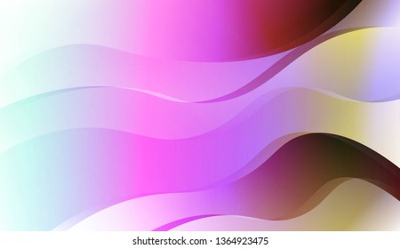 Abstract Wavy Background. For Business Presentation Wallpaper, Flyer, Cover. Vector Illustration with Color Gradient