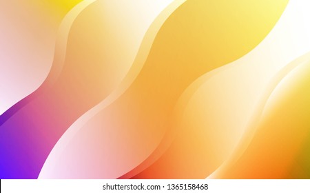 Abstract Wavy Background. For Business Presentation Wallpaper, Flyer, Cover. Vector Illustration with Color Gradient