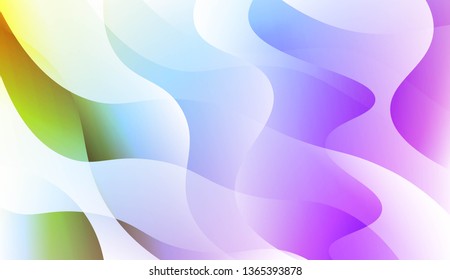 Abstract Wavy Background. For Business Presentation Wallpaper, Flyer, Cover. Vector Illustration with Color Gradient