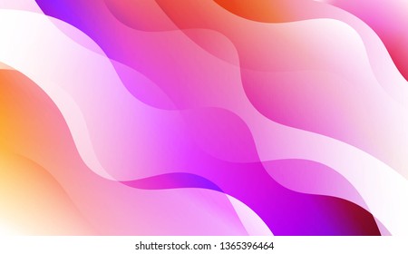 Abstract Wavy Background. For Business Presentation Wallpaper, Flyer, Cover. Vector Illustration with Color Gradient