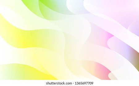 Abstract Wavy Background. For Business Presentation Wallpaper, Flyer, Cover. Vector Illustration with Color Gradient