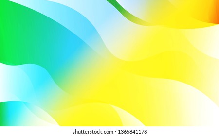 Abstract Wavy Background. For Business Presentation Wallpaper, Flyer, Cover. Vector Illustration with Color Gradient
