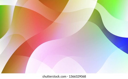 Abstract Wavy Background. For Business Presentation Wallpaper, Flyer, Cover. Vector Illustration with Color Gradient