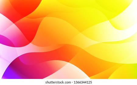 Abstract Wavy Background. For Business Presentation Wallpaper, Flyer, Cover. Vector Illustration with Color Gradient