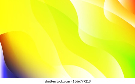 Abstract Wavy Background. For Business Presentation Wallpaper, Flyer, Cover. Vector Illustration with Color Gradient