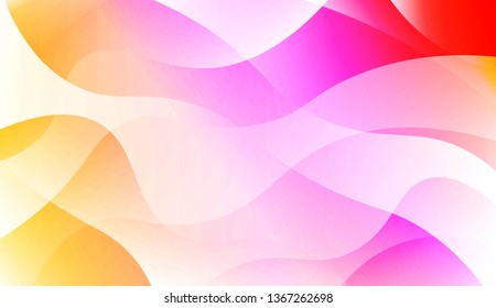 Abstract Wavy Background. For Business Presentation Wallpaper, Flyer, Cover. Vector Illustration with Color Gradient