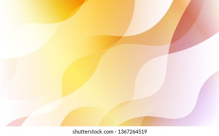 Abstract Wavy Background. For Business Presentation Wallpaper, Flyer, Cover. Vector Illustration with Color Gradient