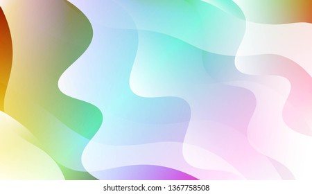 Abstract Wavy Background. For Business Presentation Wallpaper, Flyer, Cover. Vector Illustration with Color Gradient
