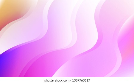 Abstract Wavy Background. For Business Presentation Wallpaper, Flyer, Cover. Vector Illustration with Color Gradient