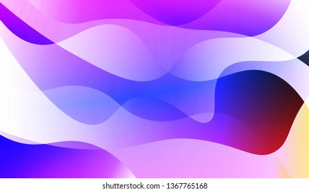 Abstract Wavy Background. For Business Presentation Wallpaper, Flyer, Cover. Vector Illustration with Color Gradient