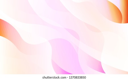 Abstract Wavy Background. For Business Presentation Wallpaper, Flyer, Cover. Vector Illustration with Color Gradient