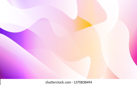 Abstract Wavy Background. For Business Presentation Wallpaper, Flyer, Cover. Vector Illustration with Color Gradient
