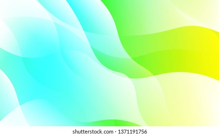Abstract Wavy Background. For Business Presentation Wallpaper, Flyer, Cover. Vector Illustration with Color Gradient