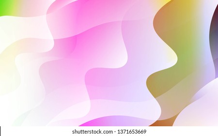 Abstract Wavy Background. For Business Presentation Wallpaper, Flyer, Cover. Vector Illustration with Color Gradient