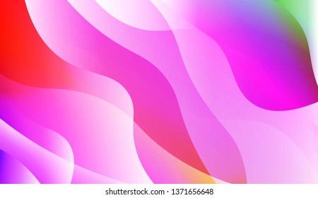 Abstract Wavy Background. For Business Presentation Wallpaper, Flyer, Cover. Vector Illustration with Color Gradient