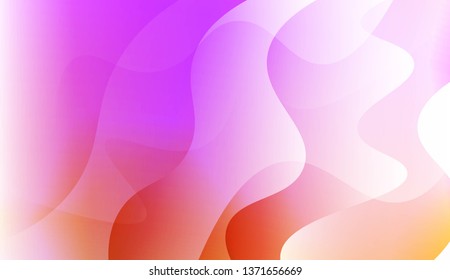 Abstract Wavy Background. For Business Presentation Wallpaper, Flyer, Cover. Vector Illustration with Color Gradient