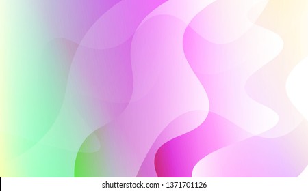 Abstract Wavy Background. For Business Presentation Wallpaper, Flyer, Cover. Vector Illustration with Color Gradient