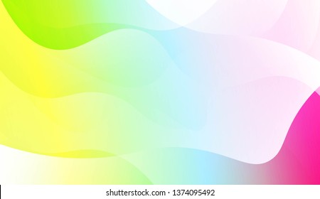 Abstract Wavy Background. For Business Presentation Wallpaper, Flyer, Cover. Vector Illustration with Color Gradient